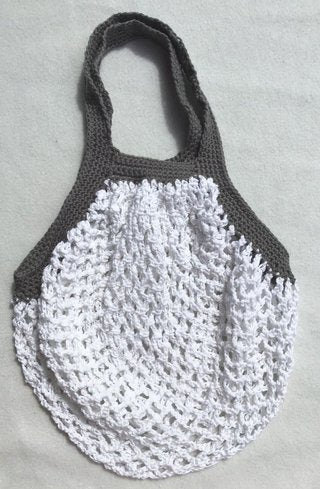 Einkaufsnetz, gehälelt, HANDARBEIT
