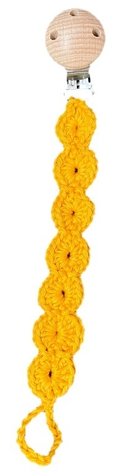Schnullerkette im Boho-Stil, HANDARBEIT