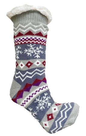 Hüttensocken Extra-Flauschig mit ABS, ONE SIZE Damen