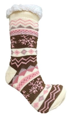 Hüttensocken Extra-Flauschig mit ABS, ONE SIZE Damen