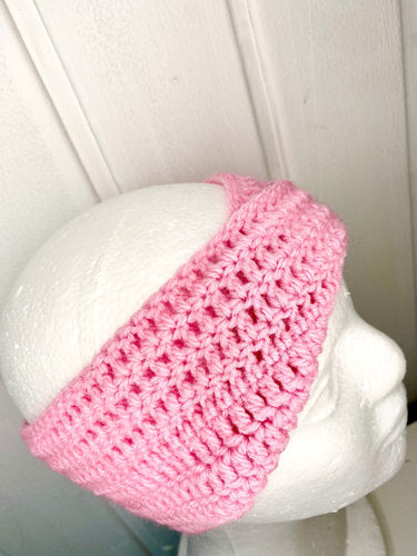 Stirnband mit Twist, gehäkelt, HANDARBEIT