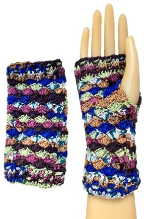 Handstulpen, Handschuhe, Pulswärmer, gehäkelt, HANDARBEIT