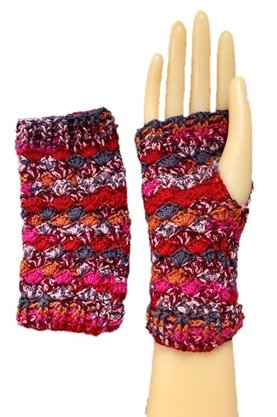 Handstulpen, Handschuhe, Pulswärmer, gehäkelt, HANDARBEIT