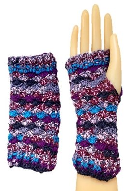 Handstulpen, Handschuhe, Pulswärmer, gehäkelt, HANDARBEIT
