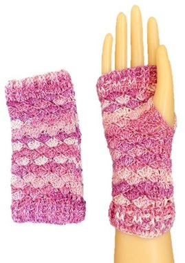 Handstulpen, Handschuhe, Pulswärmer, gehäkelt, HANDARBEIT