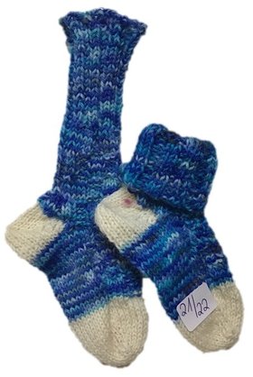 Handgestrickte Socken für Kinder, Gr. 21/22