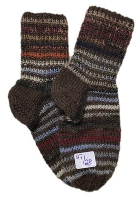 Handgestrickte Socken für Kinder, Gr. 27/28