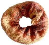 Haargummi, Scrunchie, gestrickt, HANDARBEIT