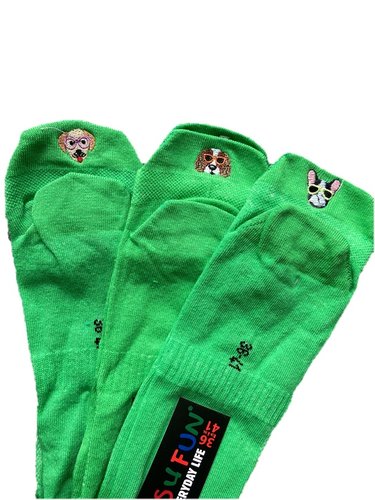 Unisex Sneakers Socken "Fersen-Stick-Hund", 3er Pack