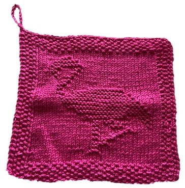 Spüllappen "Flaming", Spültuchgestrickt, HANDARBEIT