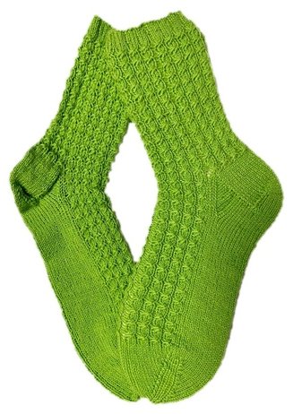 Handgestrickte Socken, Gr. 42/43