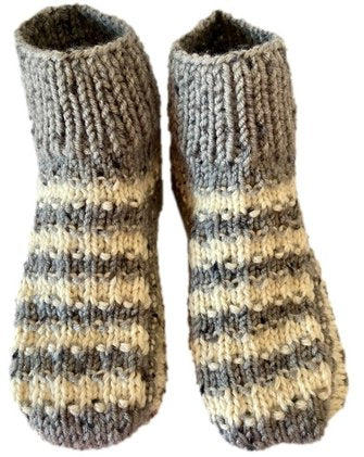 Hausschuhe, Puschen, Sofaschuhe, Bettschuhe, Handarbeit, Gr. 39/40