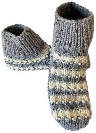 Hausschuhe, Puschen, Sofaschuhe, Bettschuhe, Handarbeit, Gr. 39/40