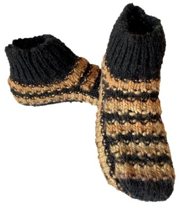 Hausschuhe, Puschen, Sofaschuhe, Bettschuhe, Handarbeit, Gr. 36/37