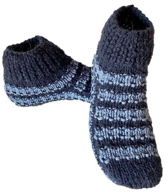 Hausschuhe, Puschen, Sofaschuhe, Bettschuhe, Handarbeit, Gr. 36/37