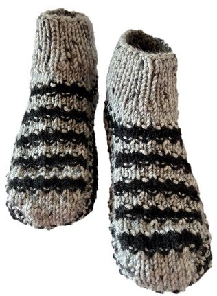 Hausschuhe, Puschen, Sofaschuhe, Bettschuhe, Handarbeit, Gr. 39/40