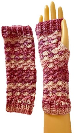 Handstulpen, Handschuhe, Pulswärmer, gehäkelt, HANDARBEIT