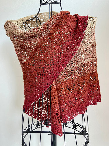 Dreieckstuch, Lacetuch, Schultertuch, HANDARBEIT