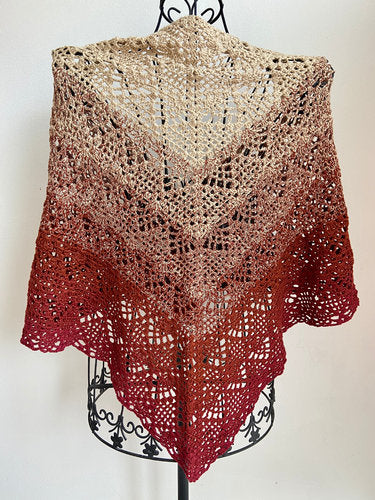 Dreieckstuch, Lacetuch, Schultertuch, HANDARBEIT