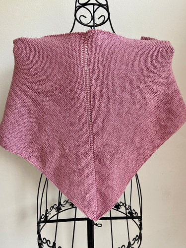 Dreieckstuch, Lacetuch, Schultertuch, HANDARBEIT, mit Glitzerfaden