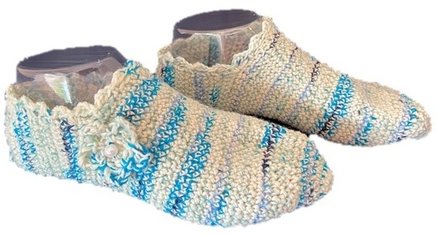 Hausschuhe, Puschen, Sofaschuhe, Bettschuhe, Handarbeit, Gr. 38/39