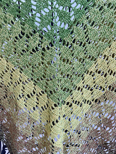 Dreieckstuch, Lacetuch, Schultertuch, HANDARBEIT, mit Glitzerfaden