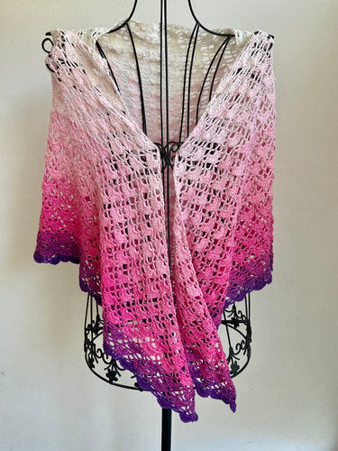 Dreieckstuch, Lacetuch, Schultertuch, HANDARBEIT