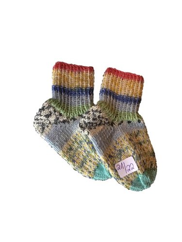 Handgestrickte Socken für Kinder, Gr. 21/22