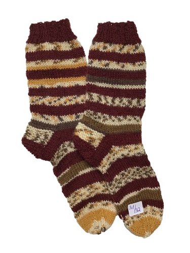 Handgestrickte Socken für Kinder, Gr. 31/32