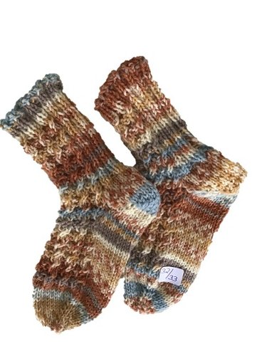 Handgtestrickte Socken für Kinder, Gr. 32/33