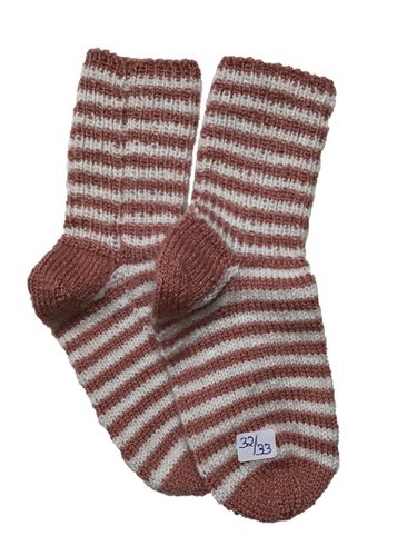 Handgestrickte Socken für Kinder, Gr. 32/33