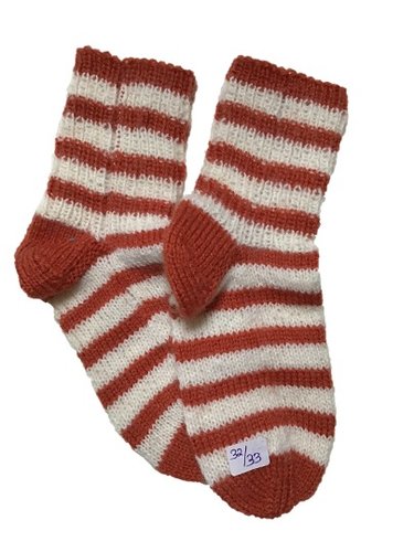 Handgestrickte Socken für Kinder, Gr. 32/33