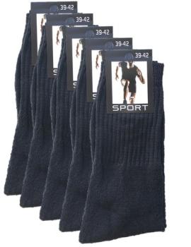RESTPOSTEN! 5 Paar Sport Tennis Socken mit Baumwolle