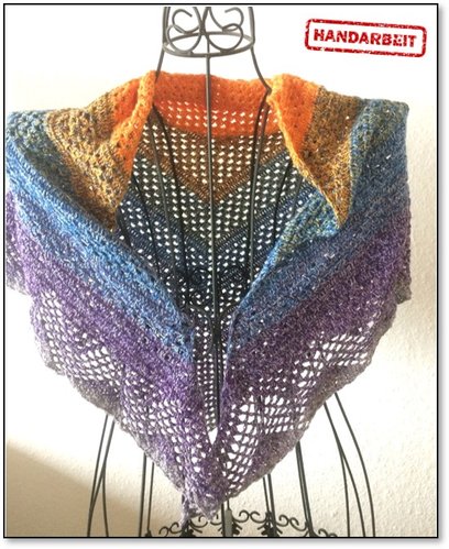 Dreieckstuch, Lacetuch, Schultertuch, HANDARBEIT