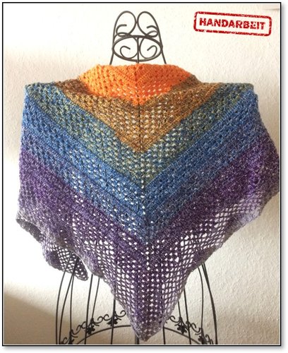 Dreieckstuch, Lacetuch, Schultertuch, HANDARBEIT