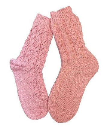 Handgestrickte Socken, Gr. 37/38