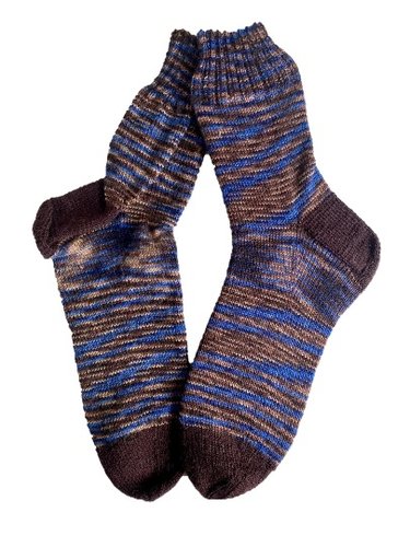 Handgestrickte Socken, Gr. 50/51