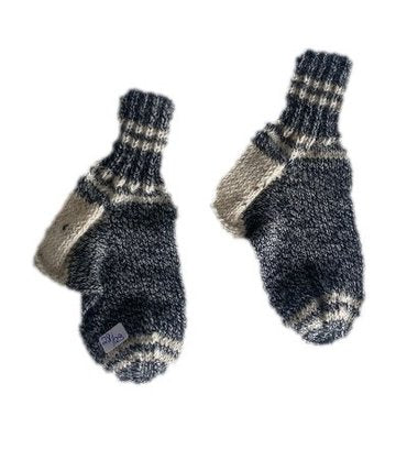 Handgestrickte Socken für Kinder, Gr. 28/29