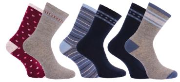 Damensöckchen versch. Muster, 2er Pack