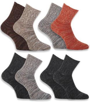 Damensocken Melange, 2er Pack