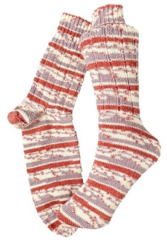 Handgestrickte Socken, Gr. 46/47
