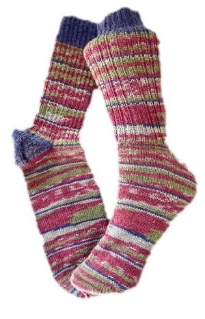 Handgestrickte Socken, Gr. 46/47