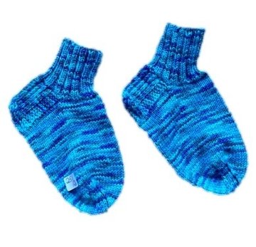 Handgestrickte Socken für Kinder, Gr. 25/26