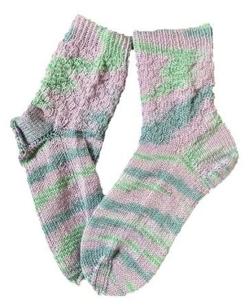 Handgestrickte Socken, 2. Wahl, Gr. 39/40