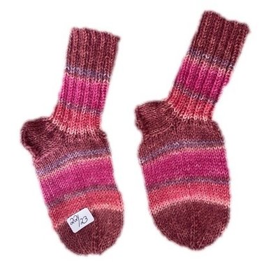 Handgestrickte Socken für Kinder, Gr. 22/23