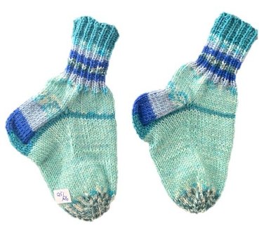 Handgestrickte Socken für Kinder, Gr. 25/26