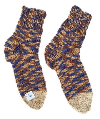 Handgestrickte Socken für Kinder, Gr. 27/28