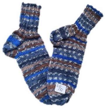 Handgestrickte Socken für Kinder, Gr. 31/32