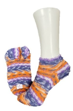 Handgestrickte Socken, Sneaker, Gr. 35/36