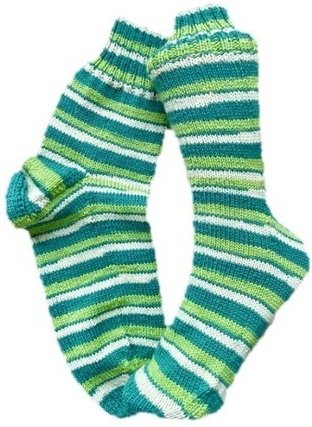 Handgestrickte Socken, Gr. 47/48
